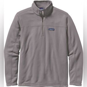 Patagonia Microfleece 1/4 zip pullover size L Feather Grey